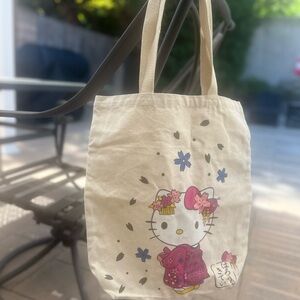 Hello Kitty Cream Tote Bag